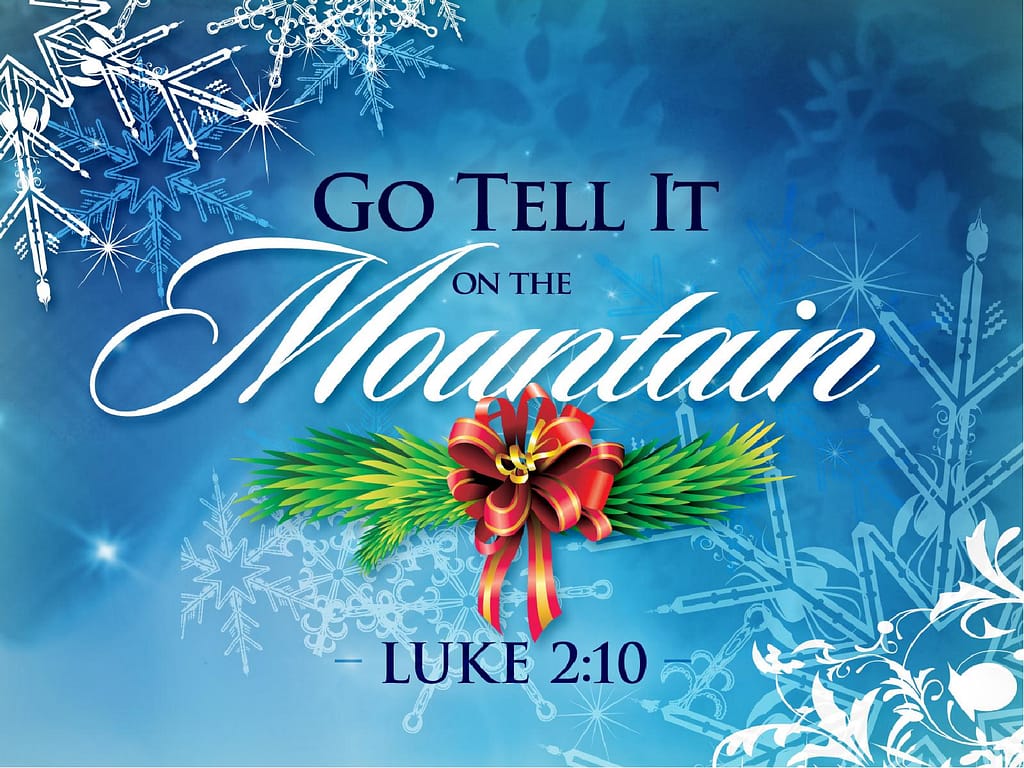 Go Tell It On The Mountain PowerPoint Template