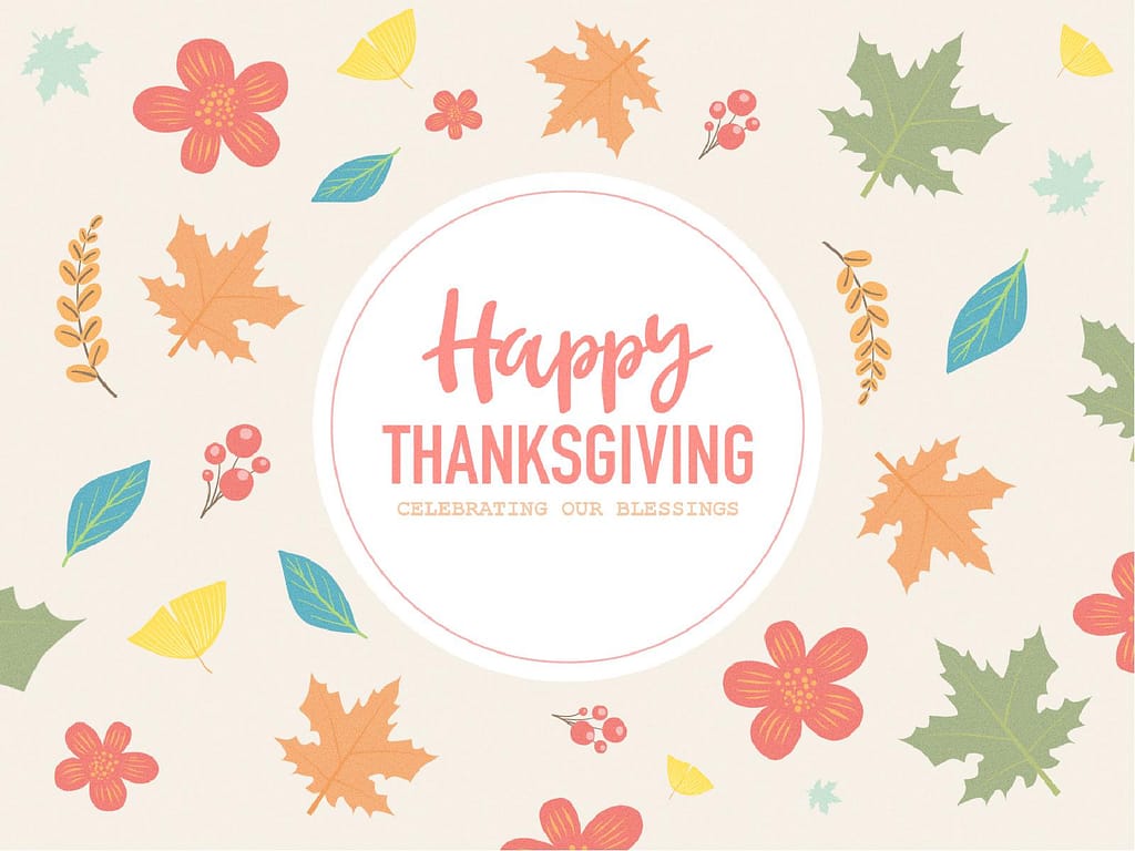 Thanksgiving Blessings Church PowerPoint