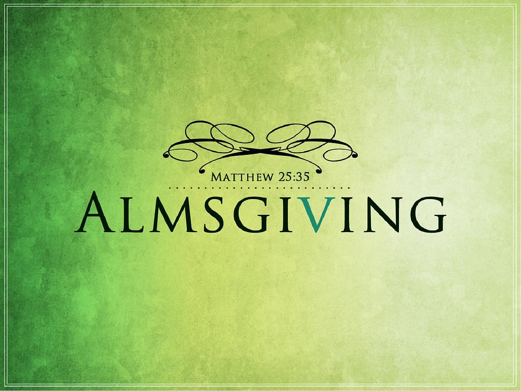Almsgiving Church PowerPoint