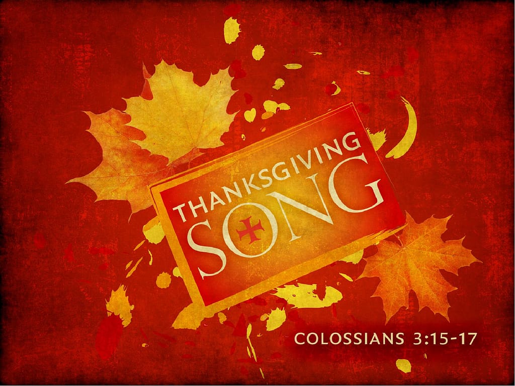 Thanksgiving Song PowerPoint