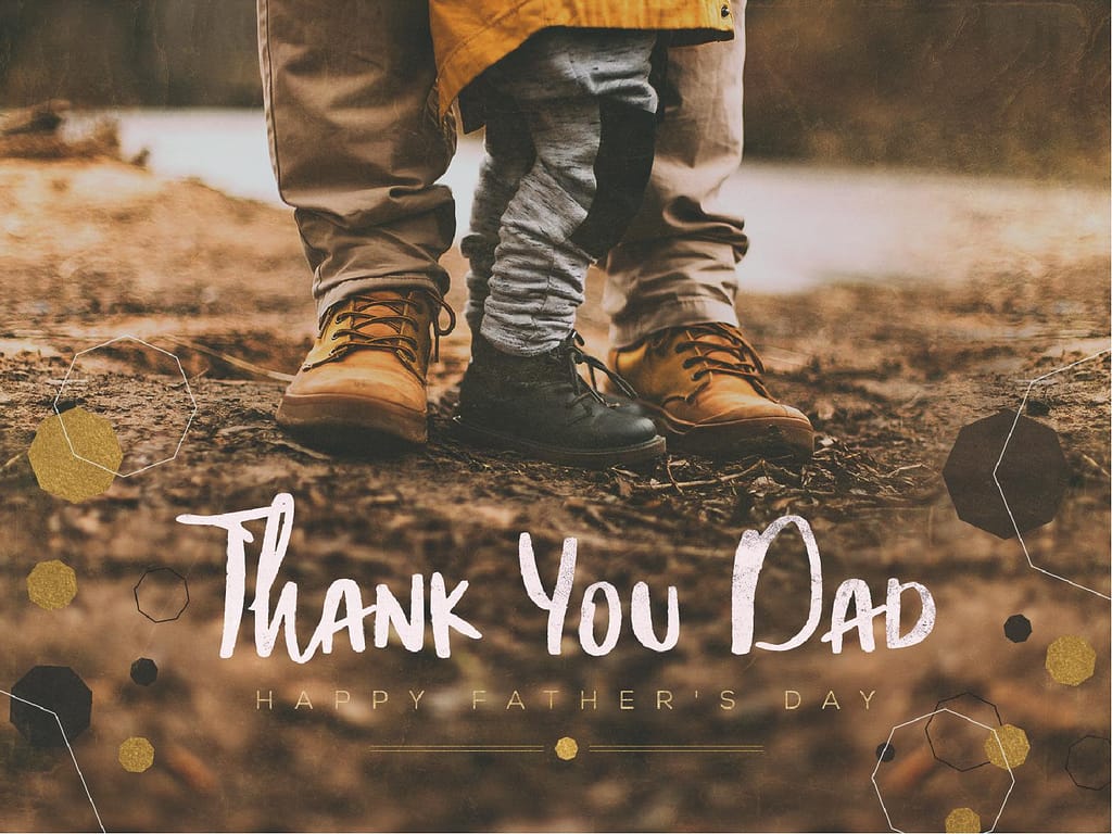 Thank You Dad Shoes Church PowerPoint