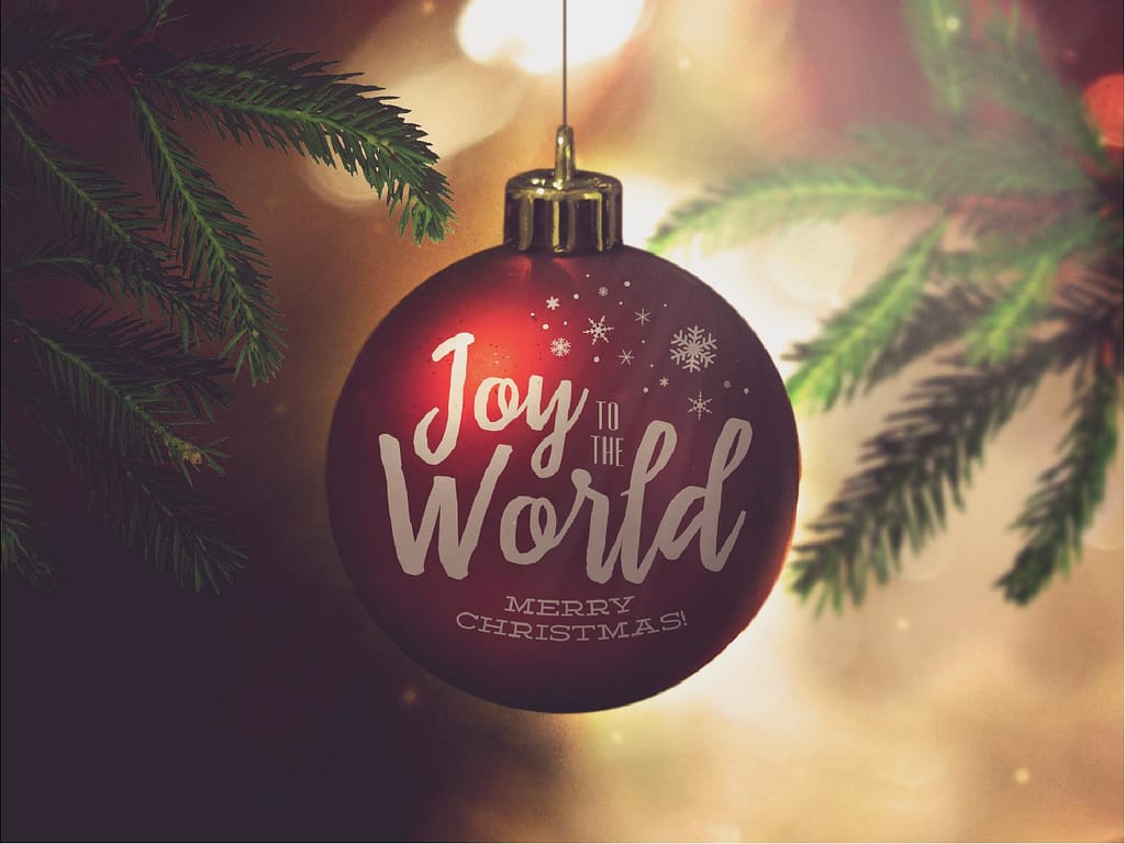 Joy to the World Christmas PowerPoint  Template
