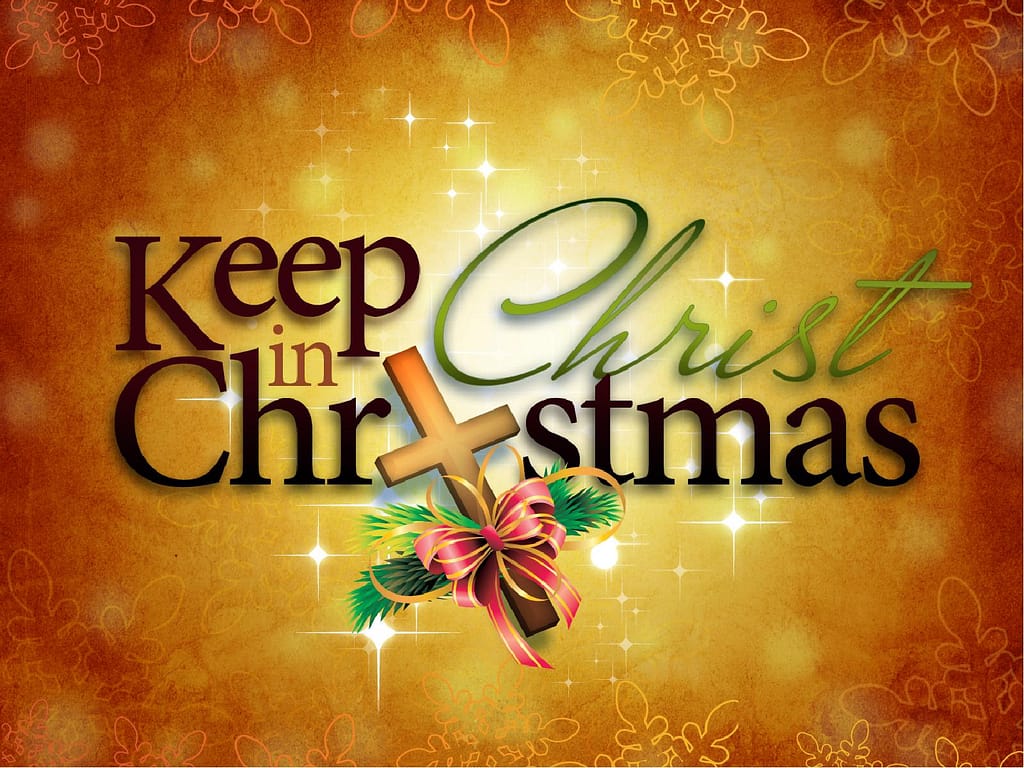 Christ in Christmas PowerPoint Template