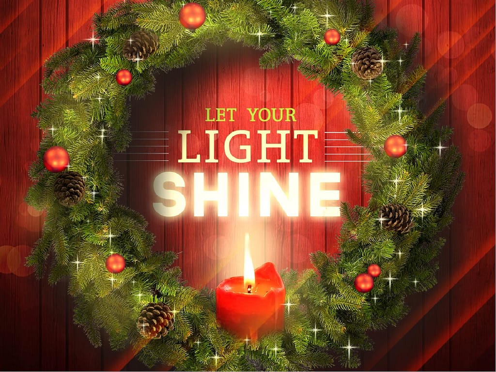 Let Your Light Shine Christmas Religious PowerPoint