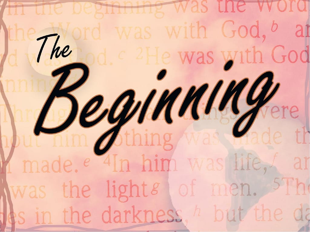 In The Beginning PowerPoint