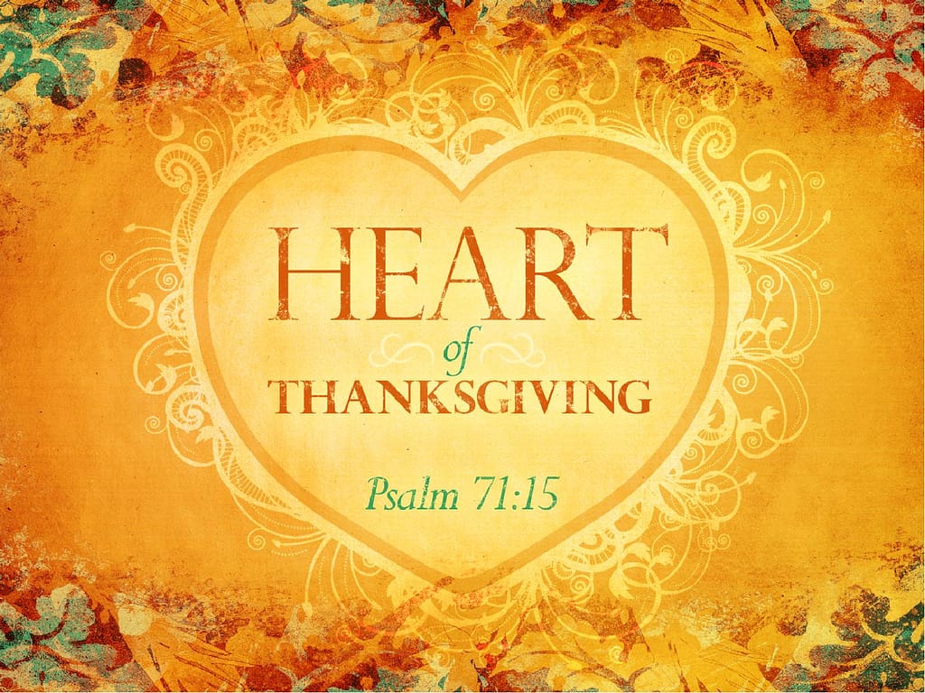 Heart Of Thanksgiving PowerPoint