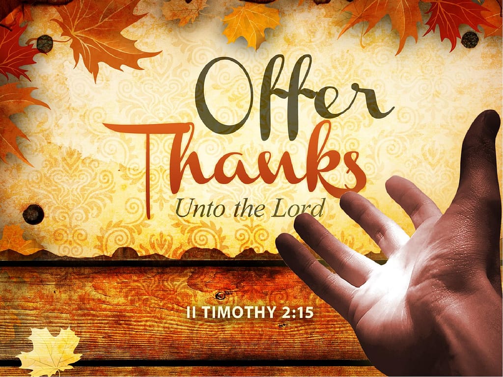 Offer Thanks PowerPoint Sermon
