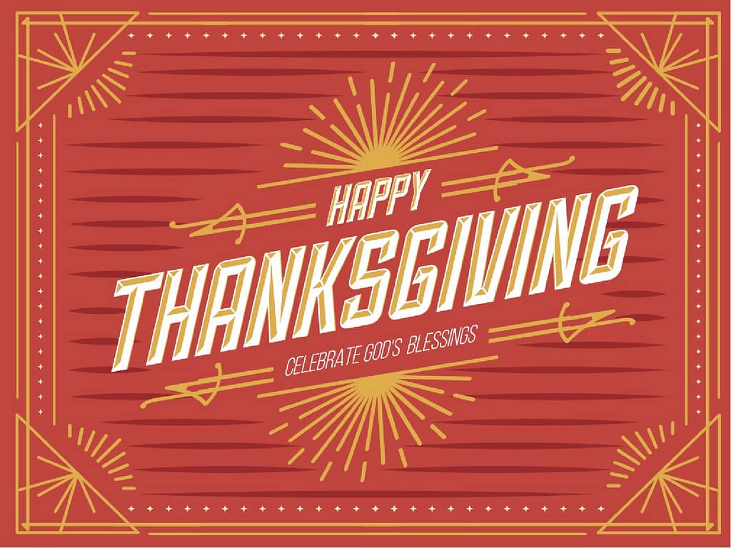 Bright Autumn Happy Thanksgiving Christian PowerPoint