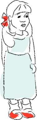 Youth Choir Girl in Blue Dress