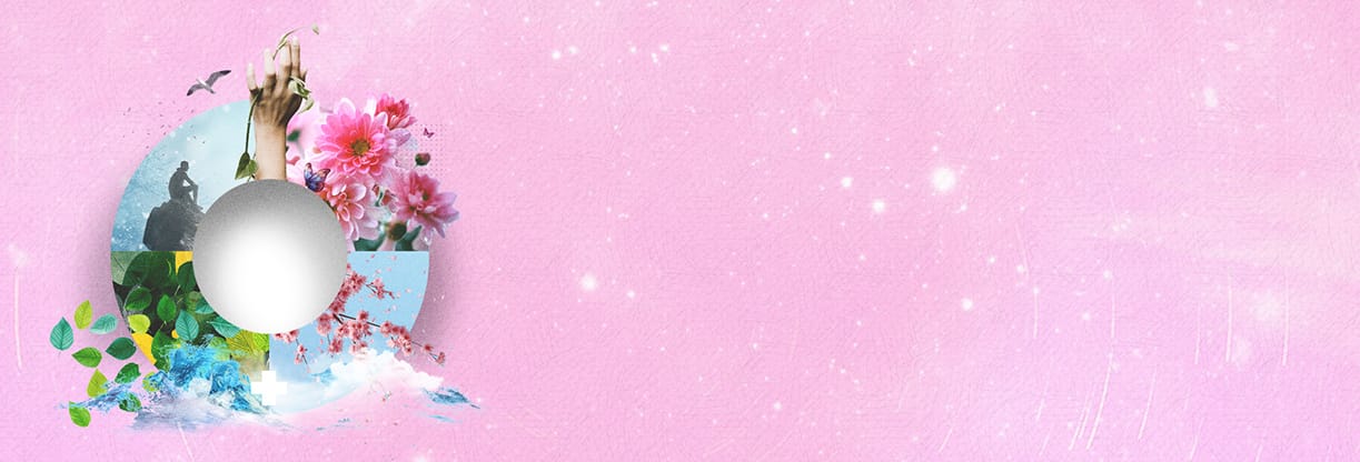 New Mercies Collage Bloom: Web Banner