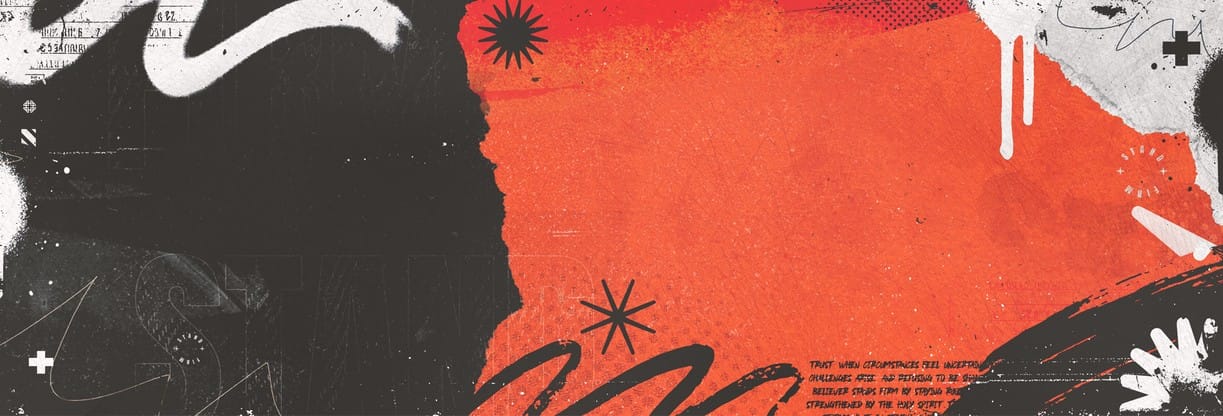 Stand Firm Orange Grunge: Web Banner