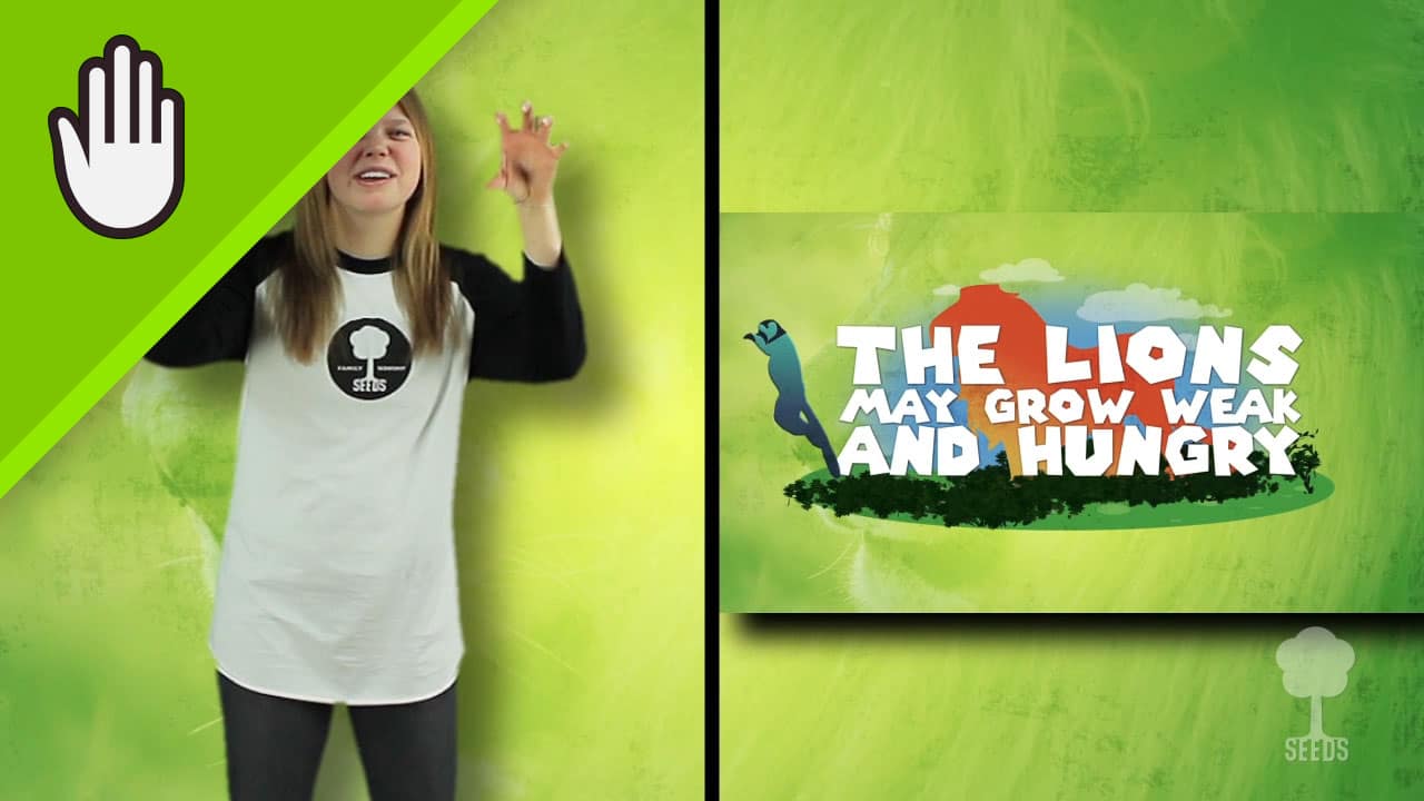 The Good Song Worship Video for Kids Hand Motions Split Screen