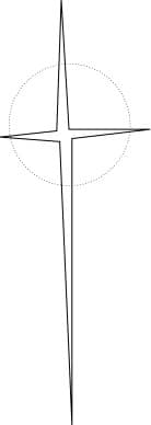 Black and White Natal Cross