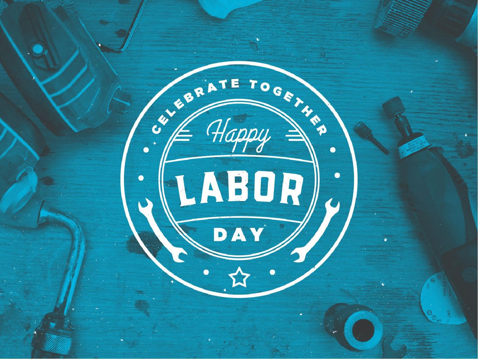 Blue Labor Day Church PowerPoint