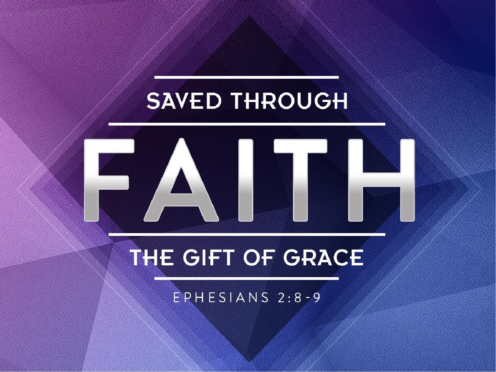 Saved Through Faith Religious PowerPoint