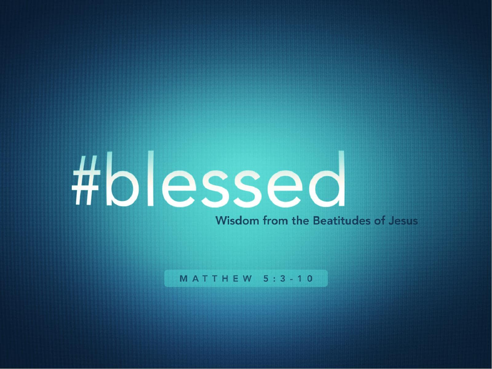 Hashtag Blessed Religious PowerPoint