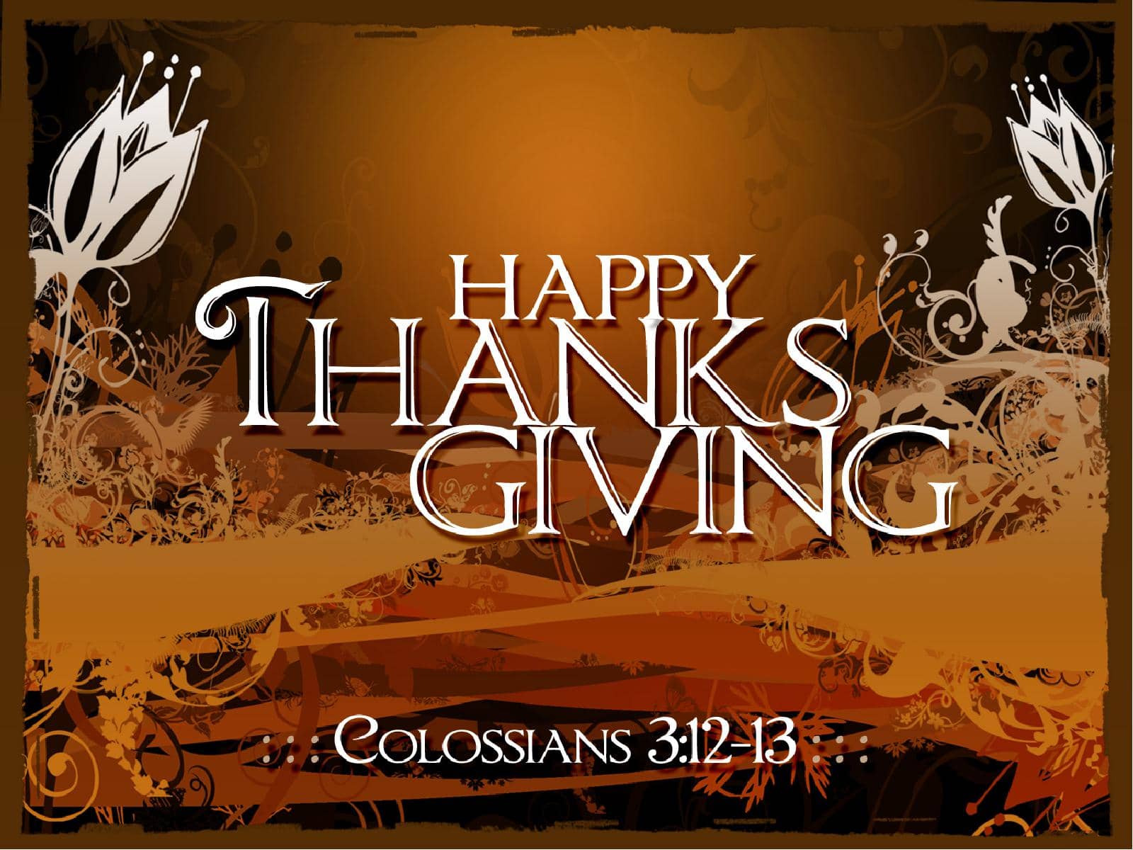 Thanksgiving Happiness Sermon PowerPoint