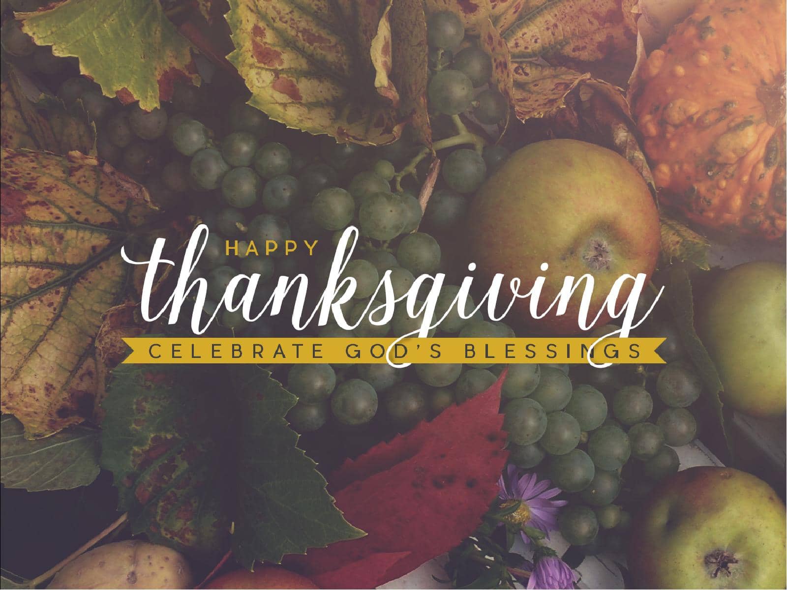 Thanksgiving Celebrate God's Blessing Religious PowerPoint