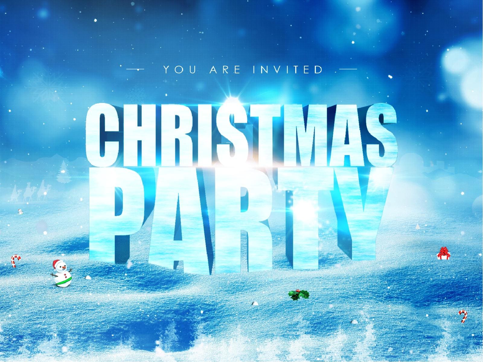 Time for Christmas Party Religious PowerPoint