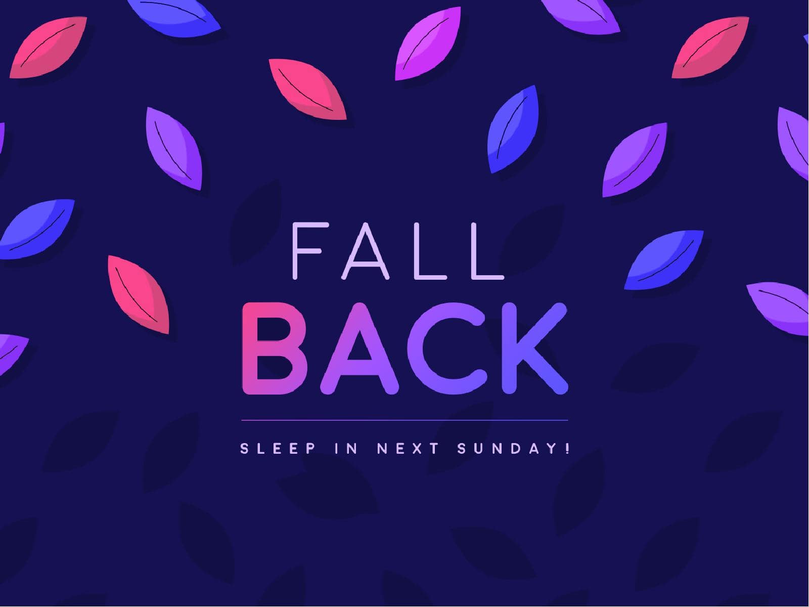 Fall Back Blue Church PowerPoint