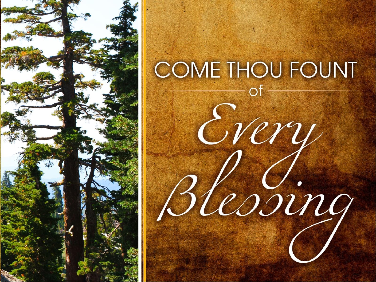 Come Thou Fount PowerPoint Sermon
