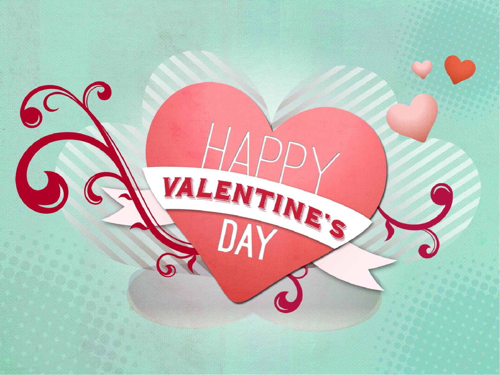 Happy Valentine's Day Heart Template