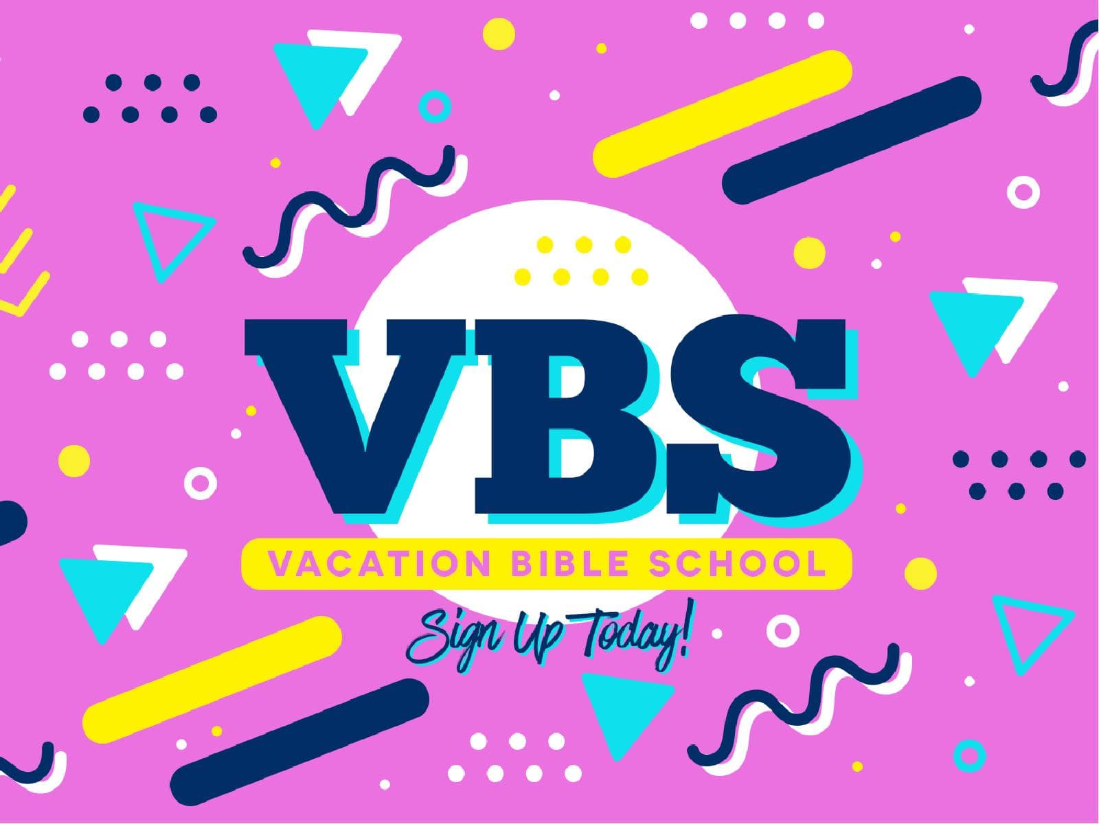 Vacation Bible School PowerPoint Graphic Design