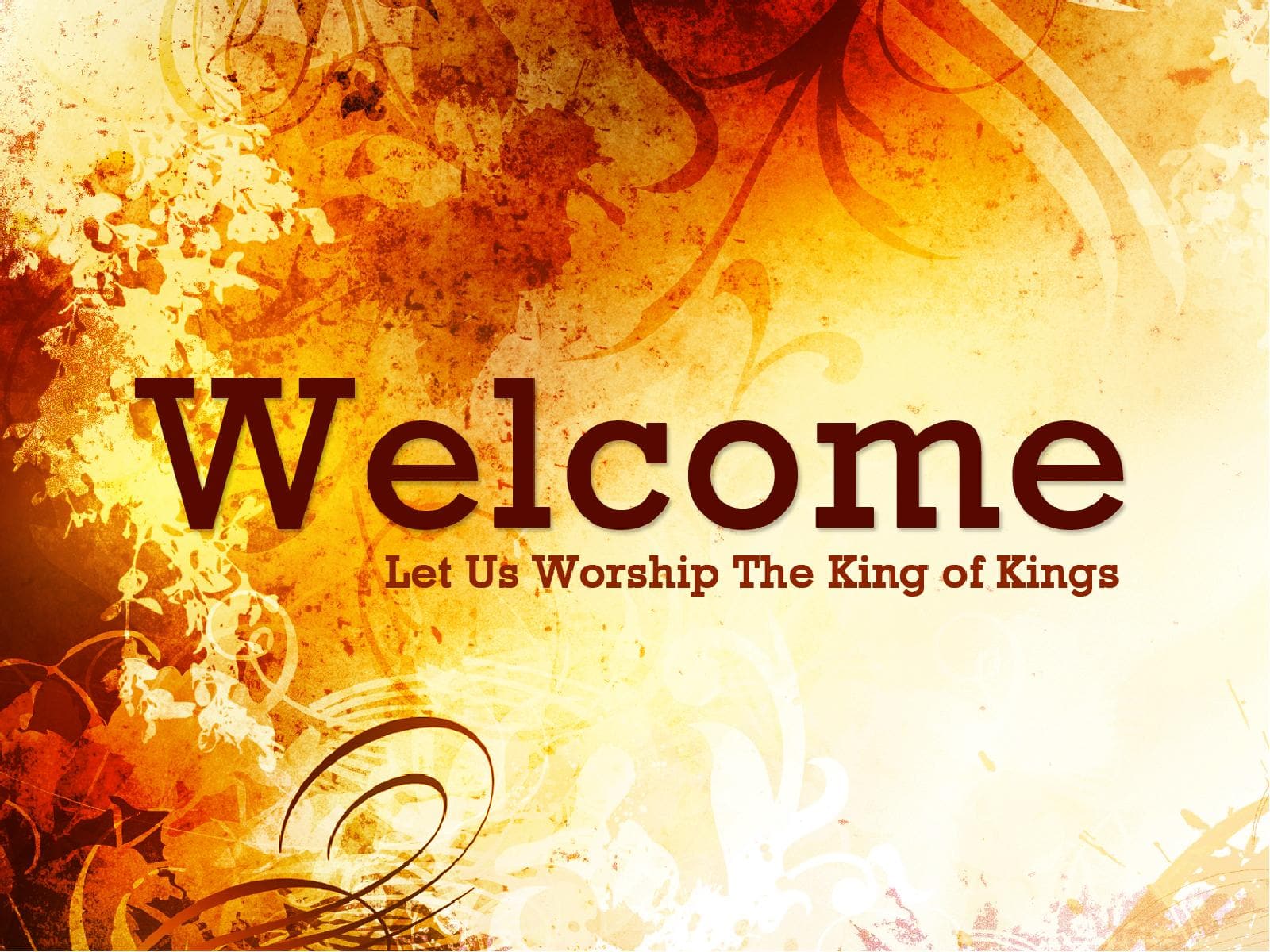 Welcome To Worship Sermon Presentation