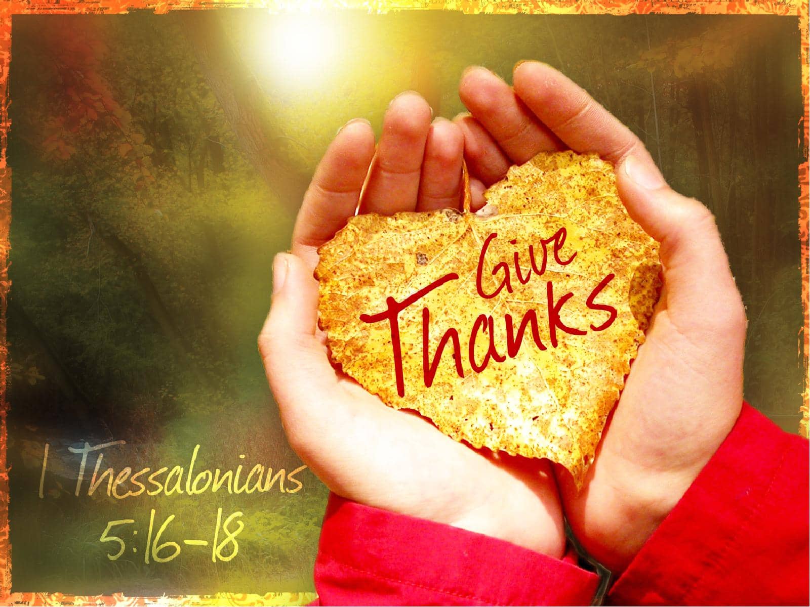 Giving Thanks Church PowerPoint Presentation