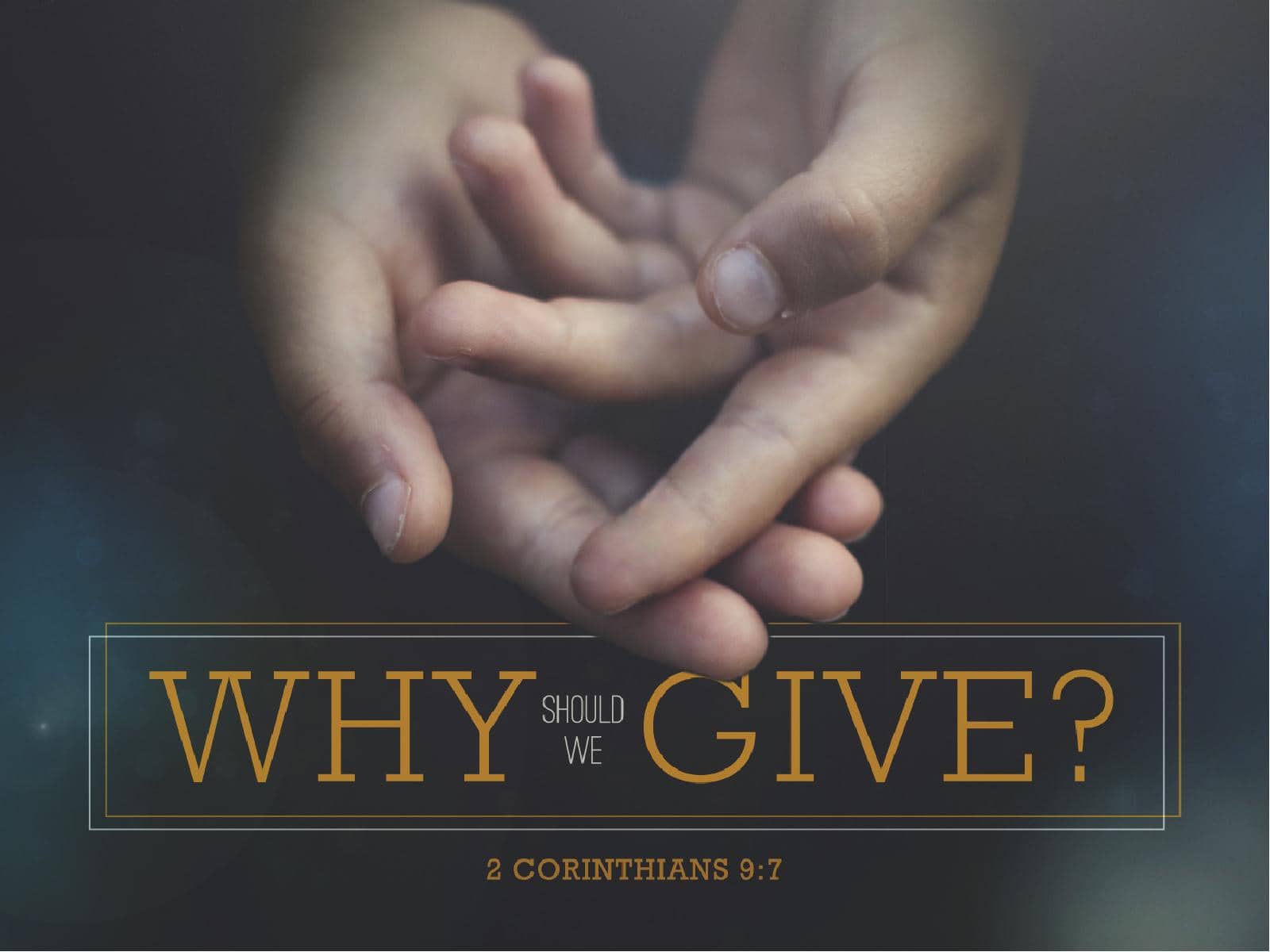 Why Should We Give Ministry PowerPoint