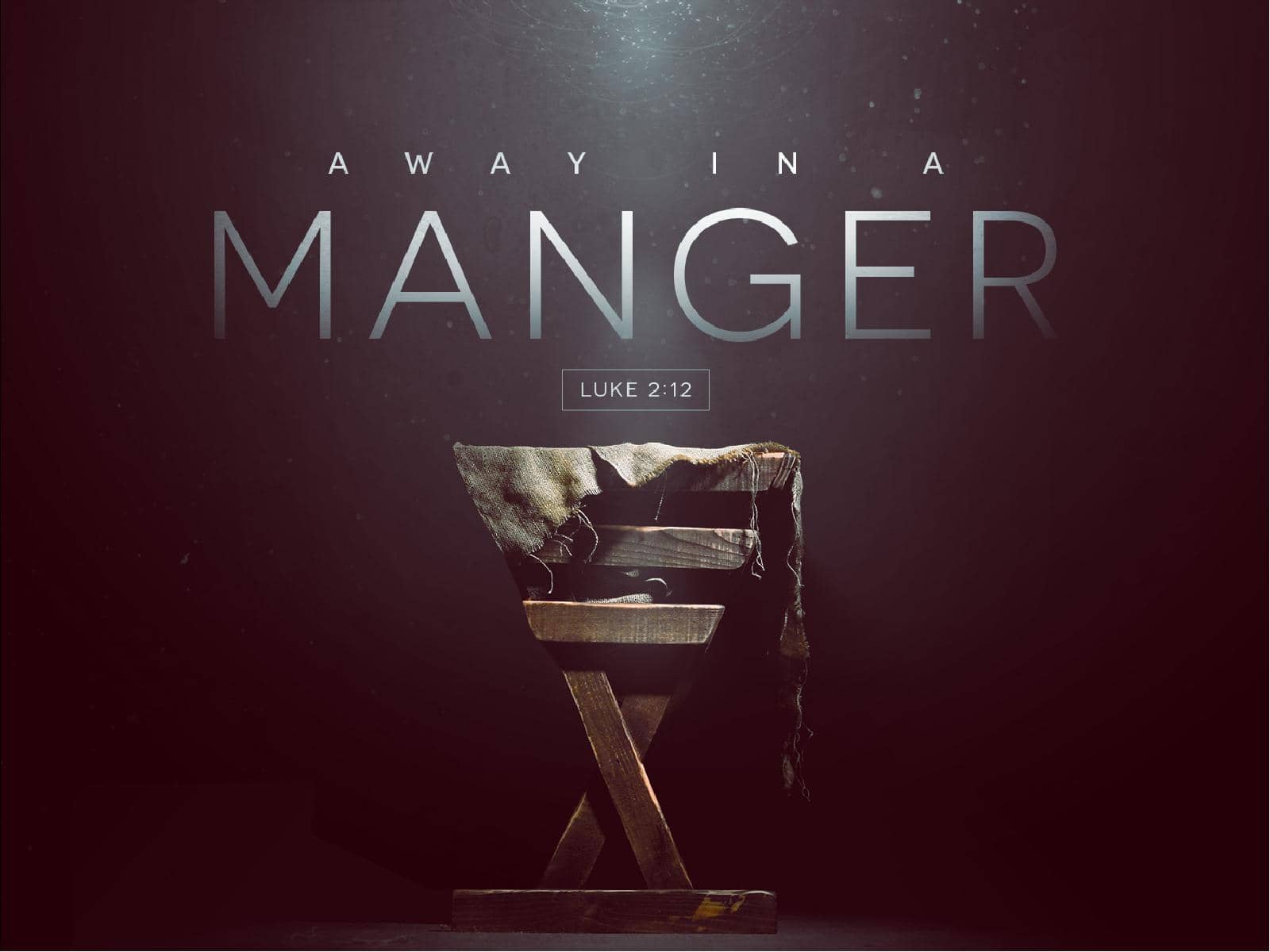 Manger Of Jesus Christmas PowerPoint Template
