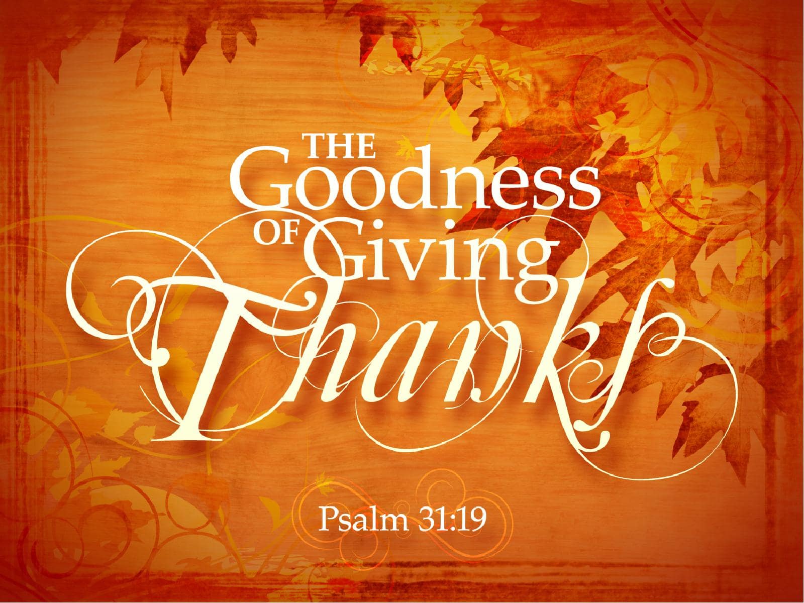 Giving Thanks PowerPoint Slide