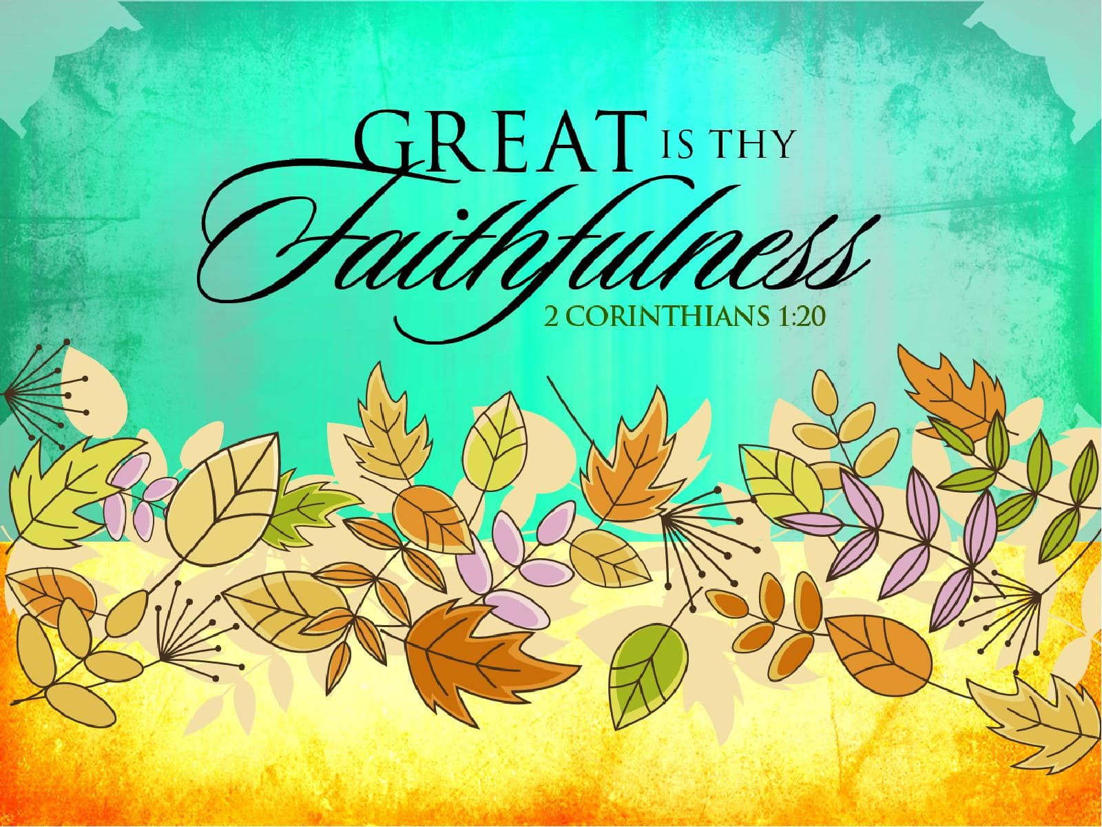 Great Is Thy Faithfulness PowerPoint Sermon