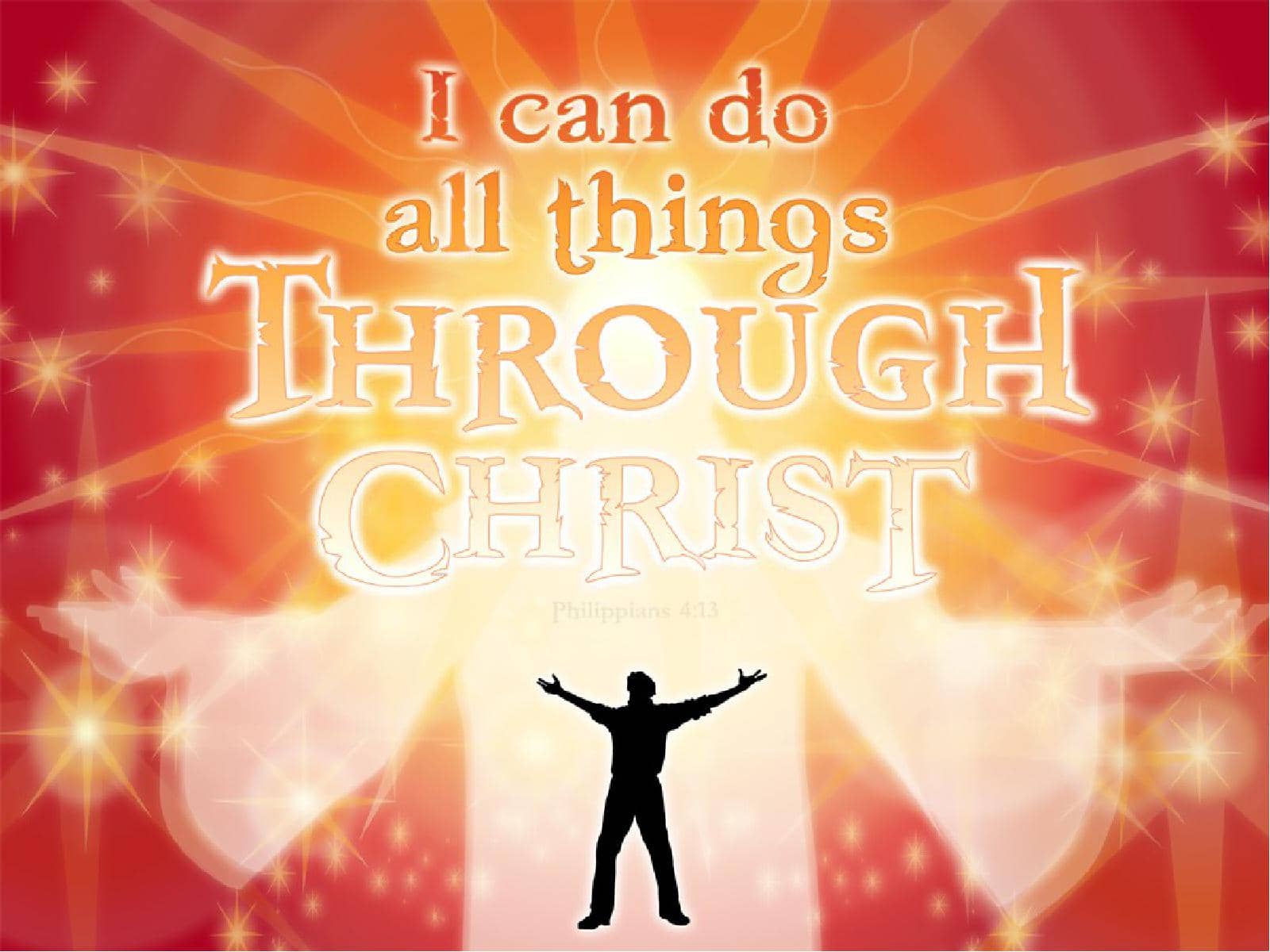 Christ Glorified with Philippians Verse