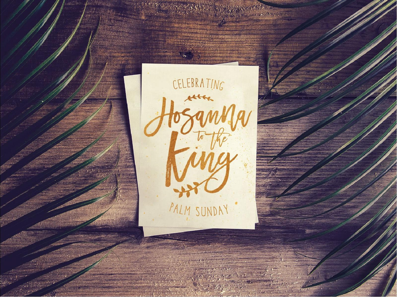 Palm Sunday Hosanna Sermon PowerPoint
