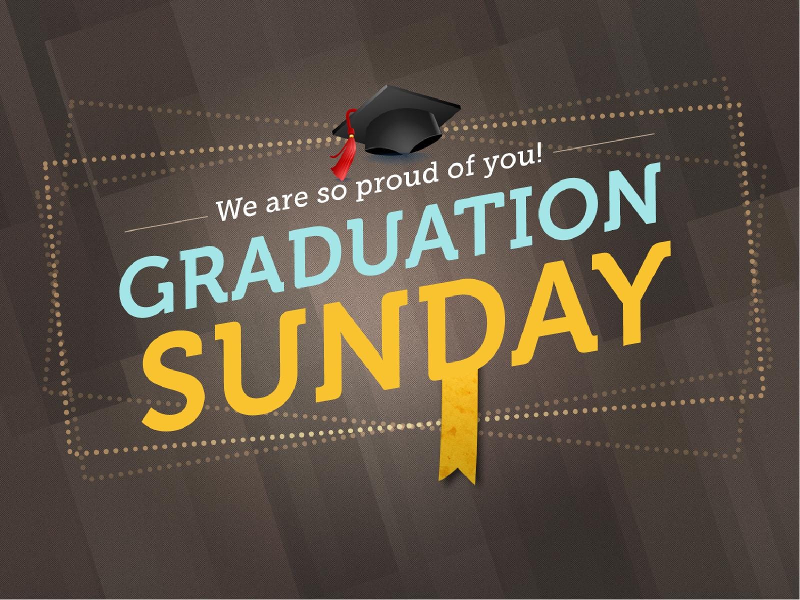Graduation Sunday Graphics Templates PowerPoint