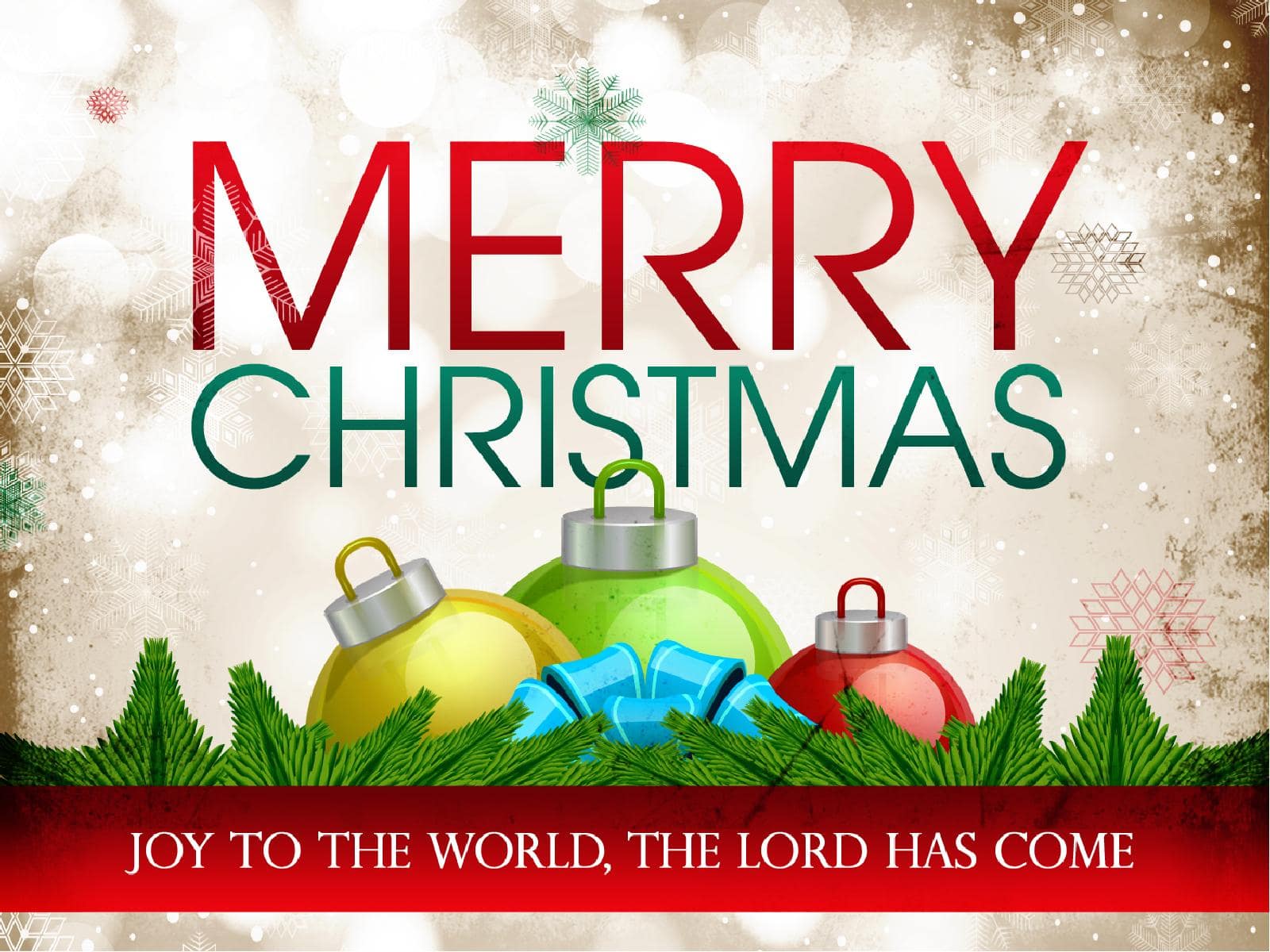 Merry Christmas Church PowerPoint Template