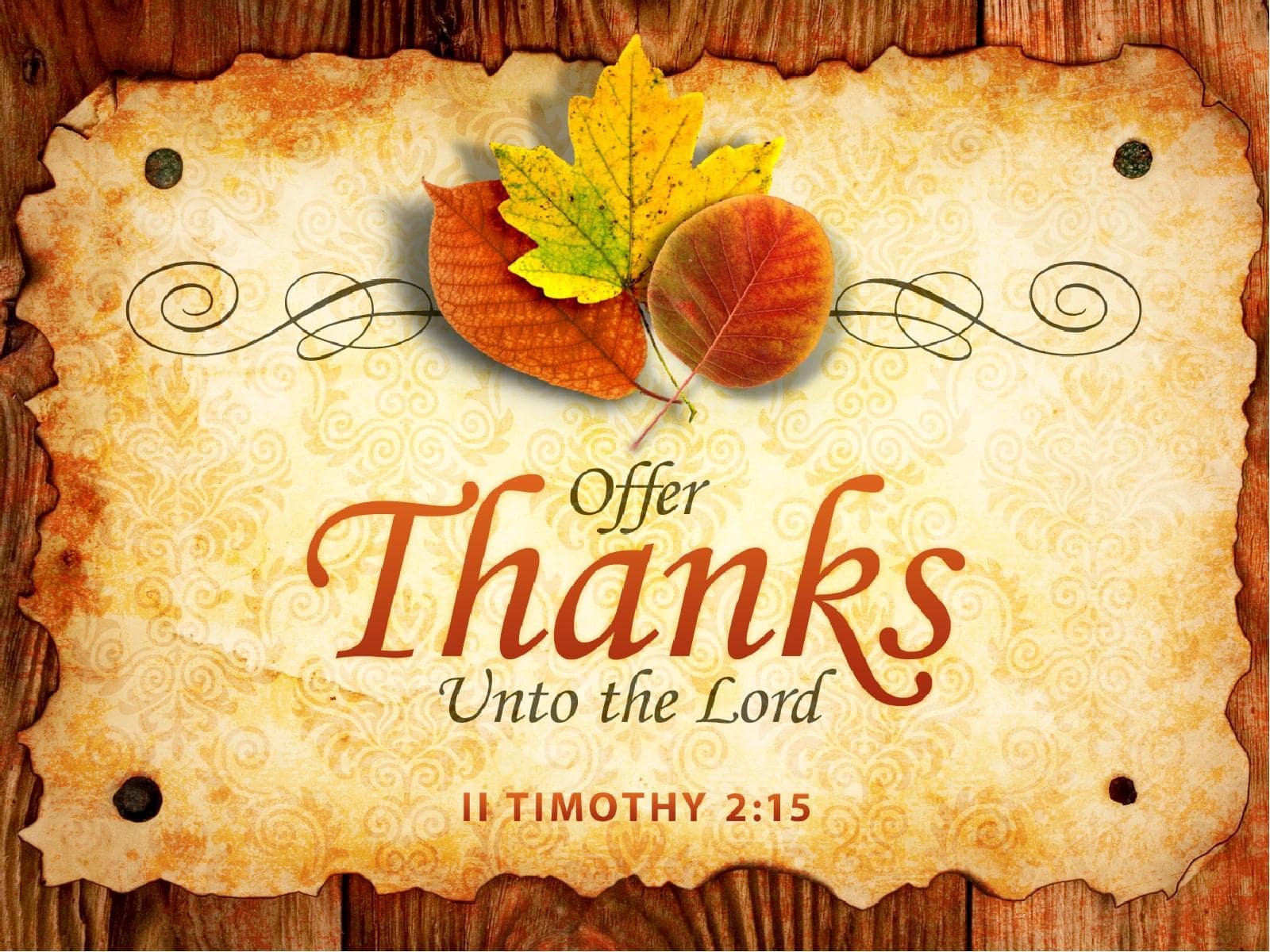 Offer Thanks Sermon PowerPoint