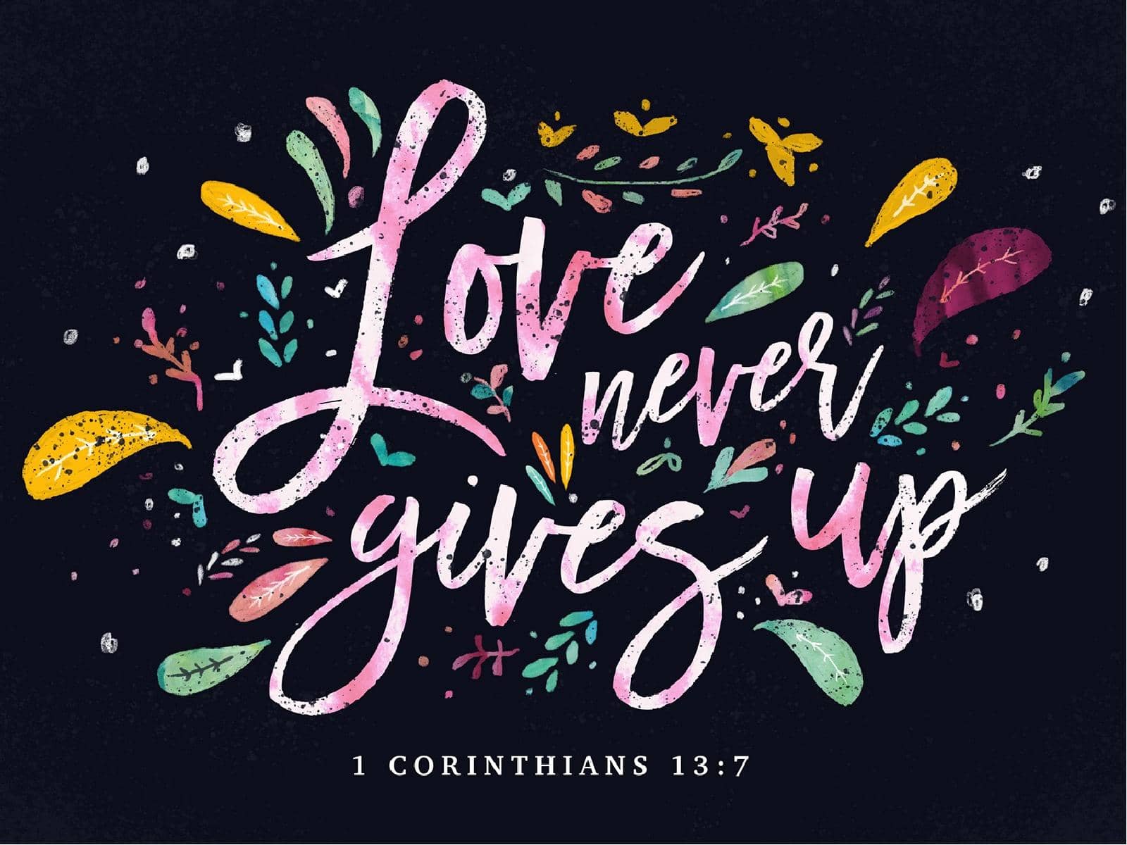 Love Never Gives Up Church PowerPoint