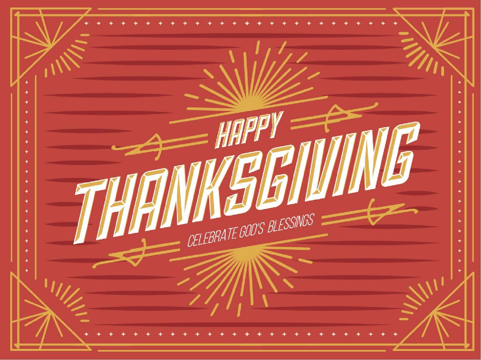 Bright Autumn Happy Thanksgiving Christian PowerPoint