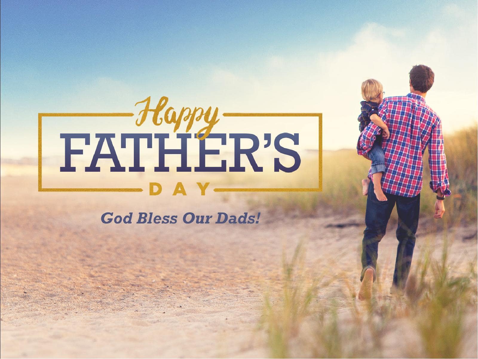 Father's Day Beach Walk Church PowerPoint