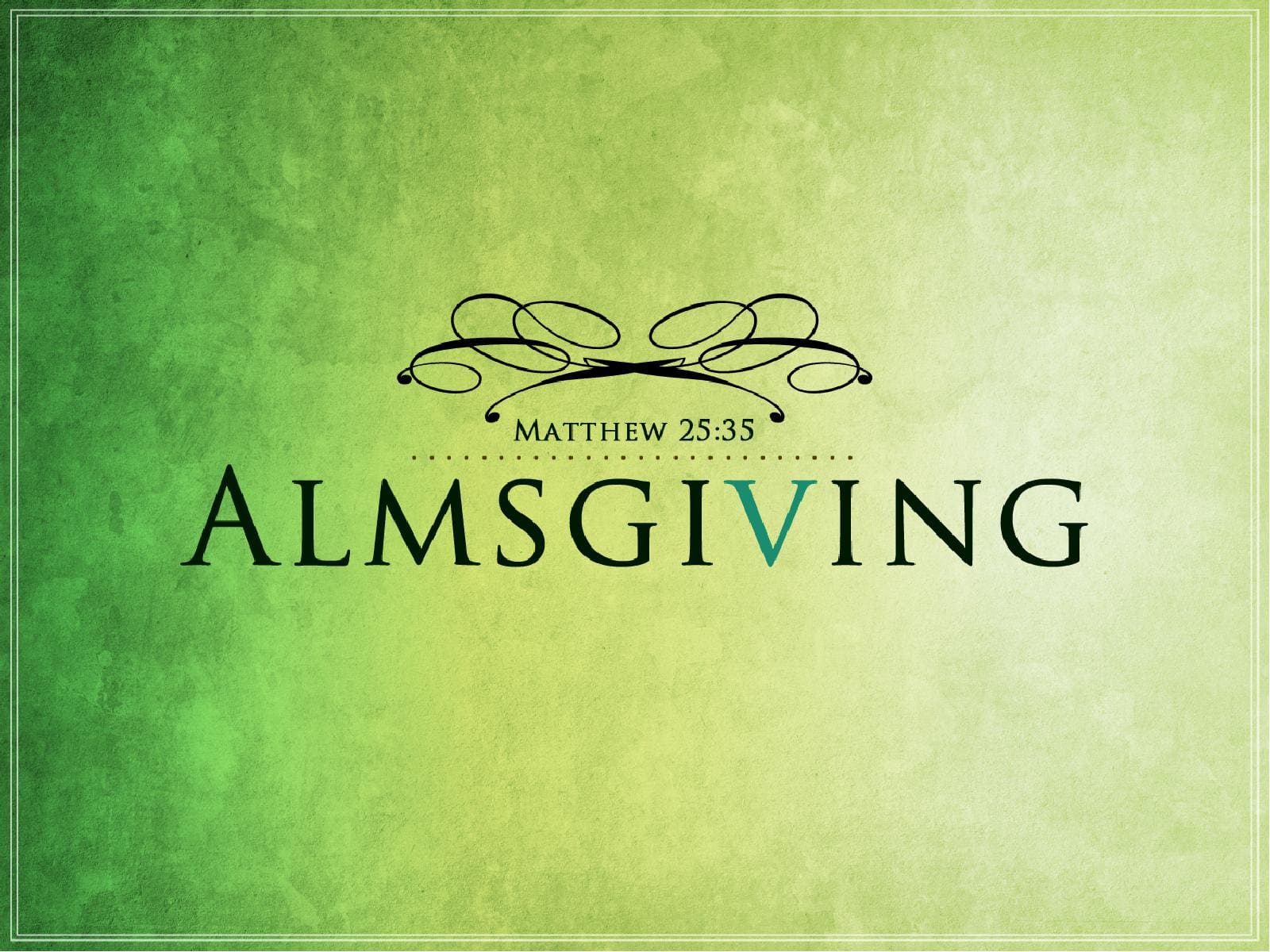 Almsgiving Church PowerPoint