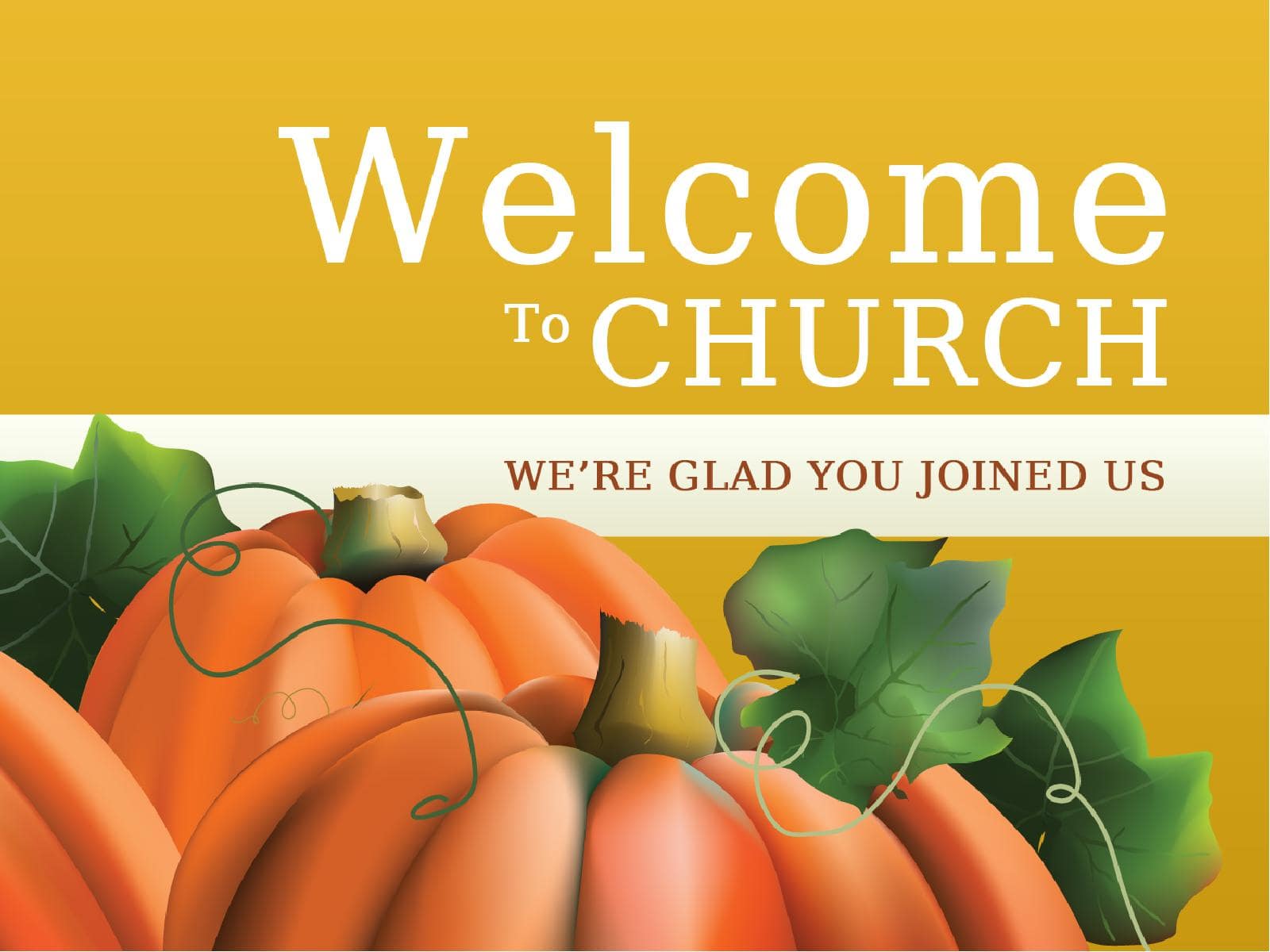 Welcome To Church Sermon Presentation