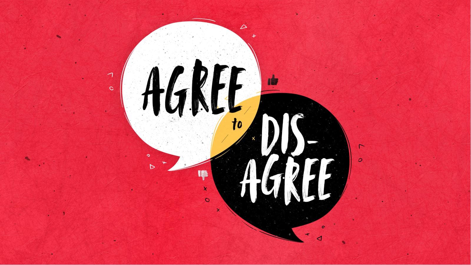 Agree to Disagree Title Graphics Set