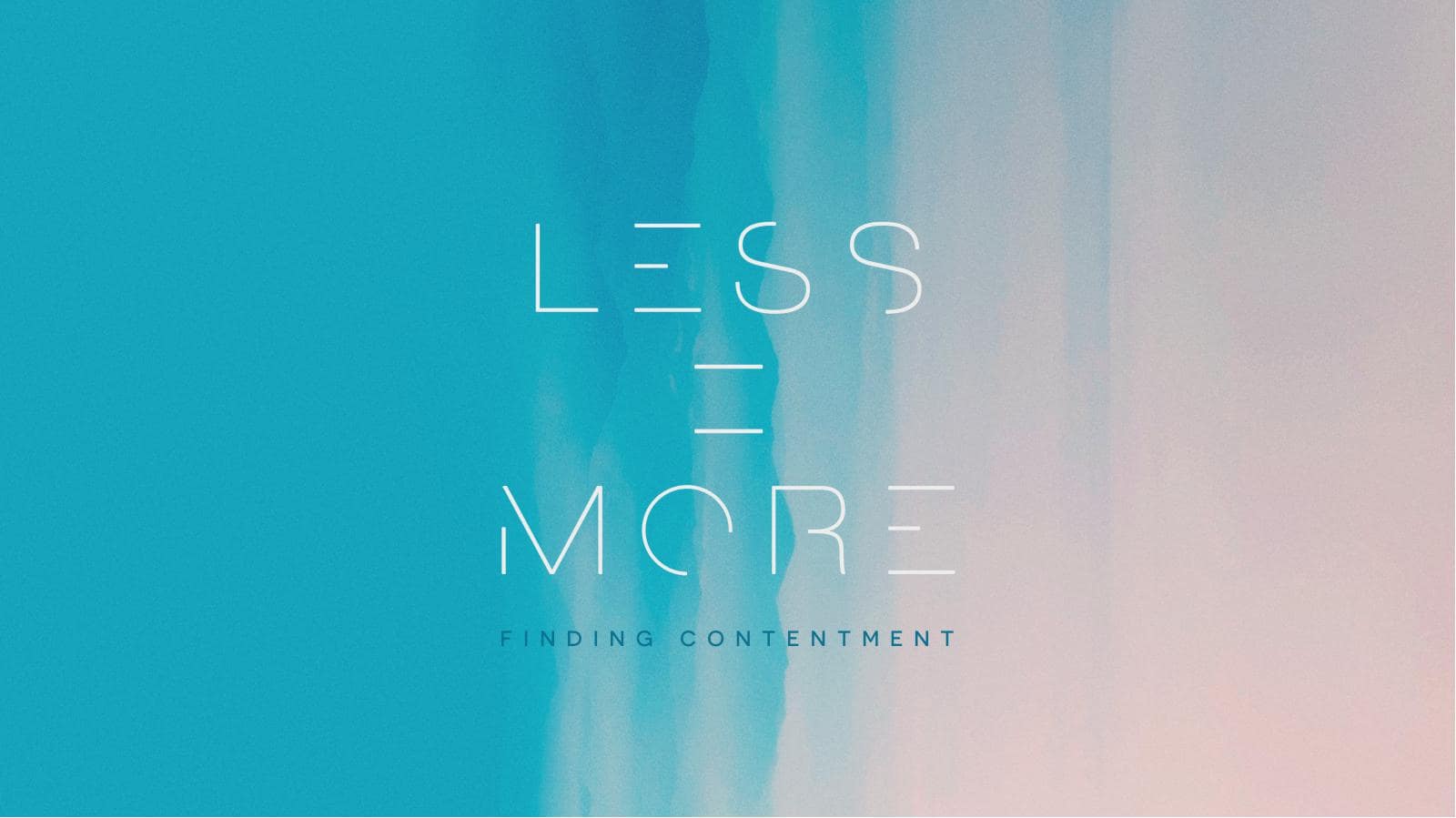 Less is More Title Graphics