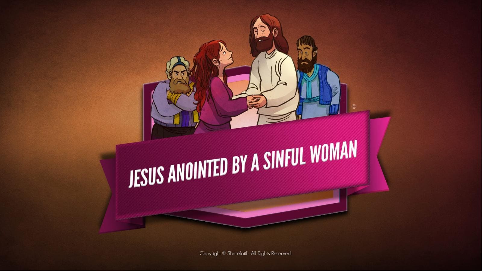 Luke 7 Woman Washes Jesus Feet Kids Bible Story