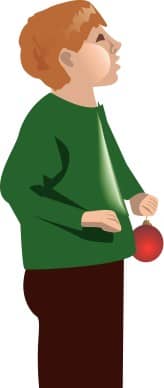 Boy Holding Ornament