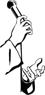 Pastor Hands and Microphone