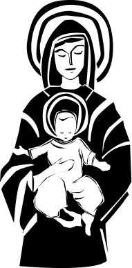 Mary Smiles Upon Baby Jesus