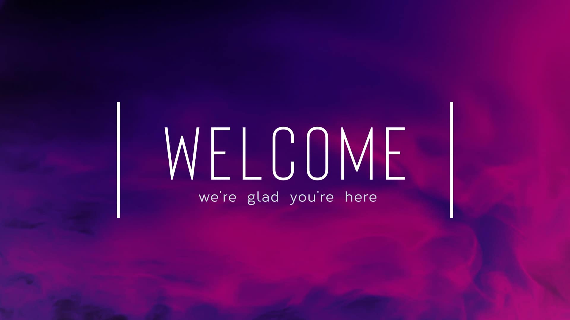 Welcome Vapor Church Motion Graphics